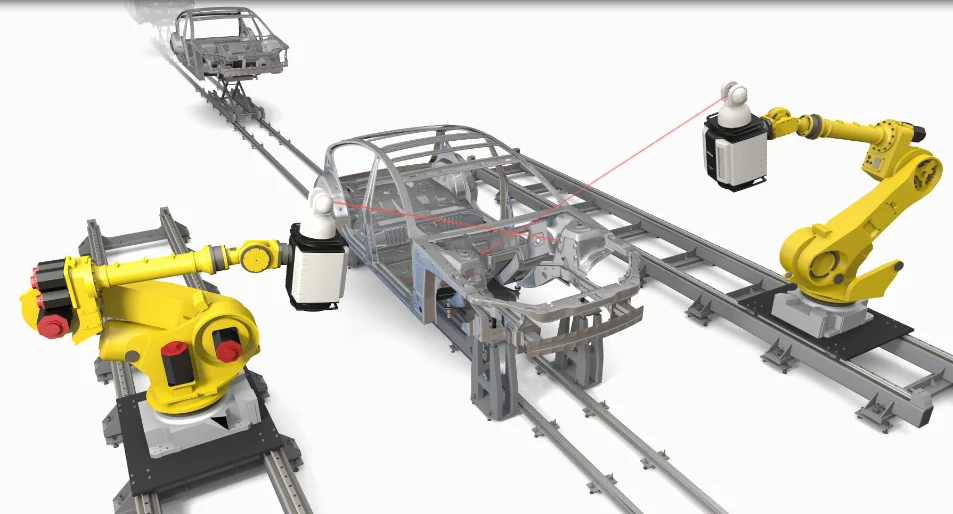 Inline inspection cell layout from the supplied Laser Radar application presentation