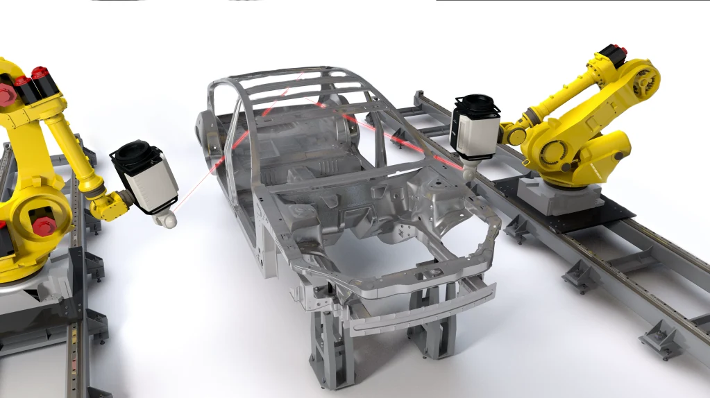 Offline inspection cell layout from the supplied Laser Radar application presentation